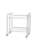 DHO – Mesa de ruedas plegable con chasis gris aluminio.