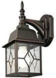 Litshire 13.5-in H Oil-Rubbed Bronze LED Outdoor Wall Light