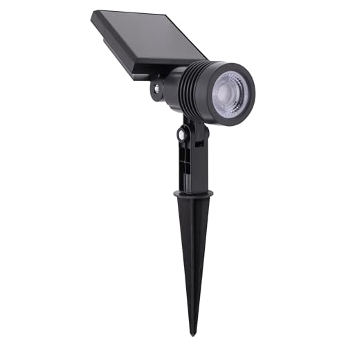 Kit 2 Luminária Espeto Jardim Super Led Energia Solar 10w (Branco Quente)