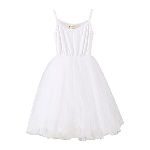 Girls Tutu Dress Toddler Sleeveless Tulle 𝗦undress Toddler Summer Sleeveless Spaghetti Strap Dresses