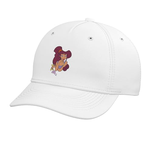 Disney Hercules Megara Meg Big Face Costume Matching Adjustable Printed Baseball Hat White