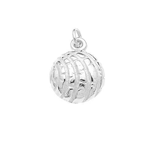 Sterling Silver Pan Dulce Concha Charm, Mi Vida Collection