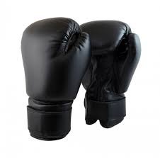 Monika Sports Glove003 Leather Boxing Gloves, Medium (Black)