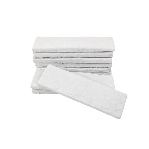GEOONA 20 pcs White Faux Brick Veneers, 8''*2.4'' Thin Brick, Wall Tiles, 3D Wall Bricks for Indoor and Outdoor Wall Decoration, TV Background, (About Cover 3.5 sq.ft) (White-20pcs)