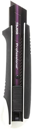 Tajima DC660W"Razor Black" Cutter Knife with Auto Blade Lock, Black/White
