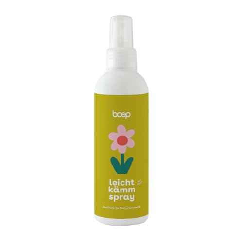boep Kämmbarkeitsspray für Kinder | Naturkosmetik Leichtkämmspray mit zartem Duft | Das Anti-Ziep Spray entwirrt zerzauste Haare von Kindern (150ml)