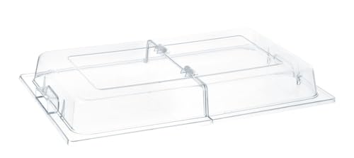 HENDI Rolltop-Haube, GN 1/1, Polycarbonat, 530x325x(H) 76mm