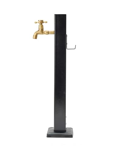 Columna de agua de jardín independiente con grifo para riego al aire libre y fuente decorativa