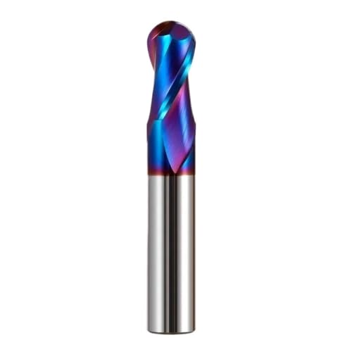 Cabezal de fresado de carburo con extremo de bola R0.5 de gran dureza HRC70
