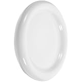 Garneck Assiette Ronde en Céramique Blanche Polie, Facile à Nettoyer, Style Simple et Unique, pour Restaurant ou Bar