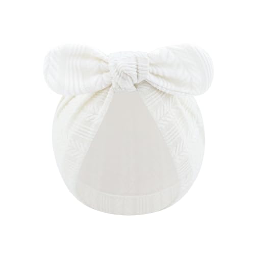 LIDHAY Newborn Baby Bow Knot Turban Hat Infant Hospital Hat Cotton Head Wrap Beanie Cap for Toddler Boys Girls 0-12 Months4