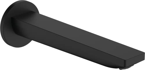 Hansgrohe Rebris E Bath Spout, Matt Black, 72431670