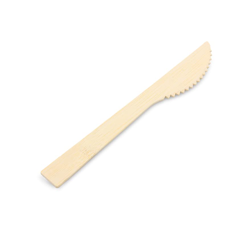 Pro DP 100 Bio Messer Einwegmesser Holzmesser aus Bambus 17cm Premium Qualität extra stark