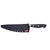 MasterClass MCEKTRCHEF Chef Mes met EdgeKeeper Mes Sharpener Sheath, roestvrij staal, 20 cm, zwart