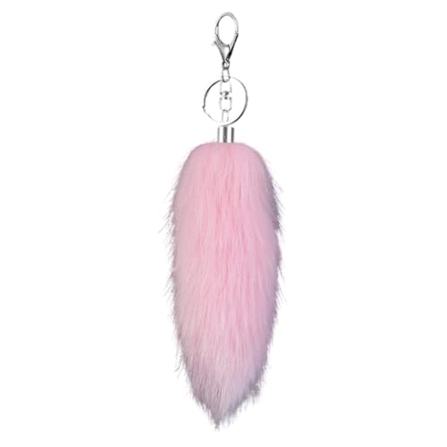 Plush 16cm Tail Key Ring Fashionable Bag Accessory Backpack Decoration
