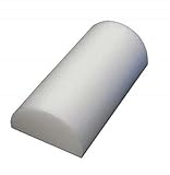 Foam Roller WHITE - 12 X 6 - HALF ROUND