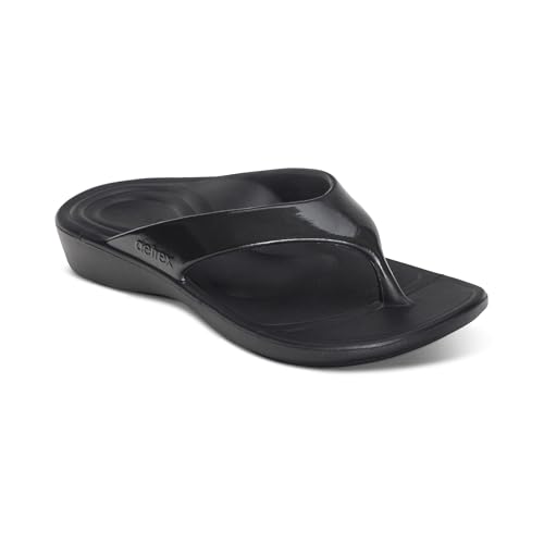 Image of Aetrex Maui Orthopedic Flip Flops for Women Arch Support - Pressure Relief Water-friendly Shock Absorption Super Soft UltraSky EVA Foam Flip Flops