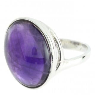 38-11 Sterling Silver Amethyst Stone geofossiles Mineral Healing Crystals 38-11