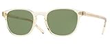 Oliver Peoples Sunglasses Fairmont Sun 109452 Buff with Green Lenses, Medium