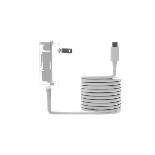 Vilros Alimentatore USB-C da 27 W -5 V/5 A compatibile con dispositivi Raspberry Pi 5 e Apple con porta di ricarica USB-C (trasparente/trasparente)