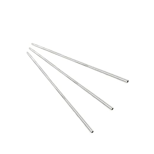 Tubos de acero inoxidable, 3 piezas 304 de 5 mm de diámetro exterior x 3 mm de diámetro interior, 250 mm de longitud, tubo capilar