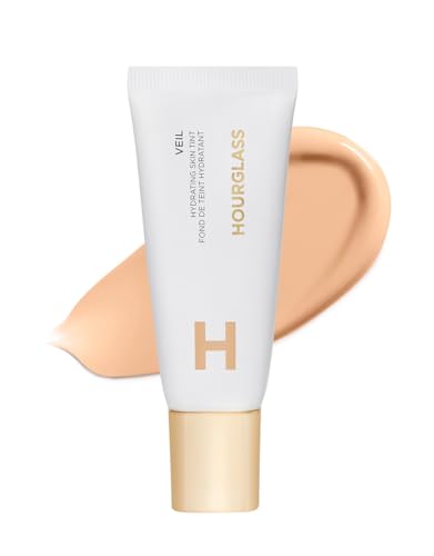 Hourglass Veil Hydrating Skin Tint, Dewy Tinted Moisturizer, Makeup and Skincare Benefits, Lightweight, Buildable Coverage, Vegan, Cruelty-Free Hourglass Skin Tint for Radiant, Natural Glow