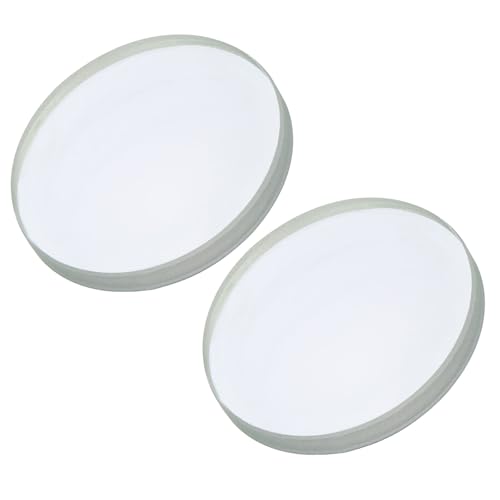 Image of YOKIVE 2 Pcs Double Concave Lens, Clear Glass Optical Lenses | Make Telescope, Great for Photography, Optical Instruments Use (Clear, 75mm Focal Length)