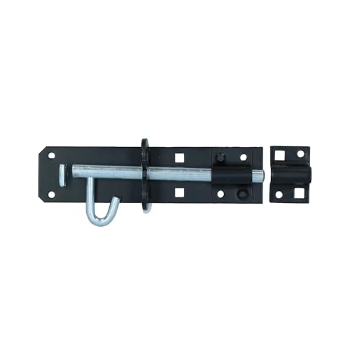 Bulk Hardware BH01738 Chiavistello Rinforzato Tipo 2A, 150 mm, Nero