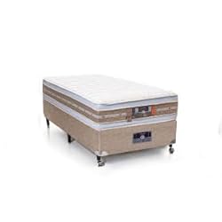 Cama Box Colchão Castor Molas Pocket Vitagel SLX Courino White