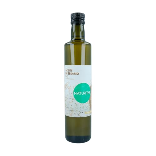 Aceite de Sésamo bio 500 ml Naturitas Essentials | Primera presión en frío | Sabor intenso y aromático | Sin conservantes