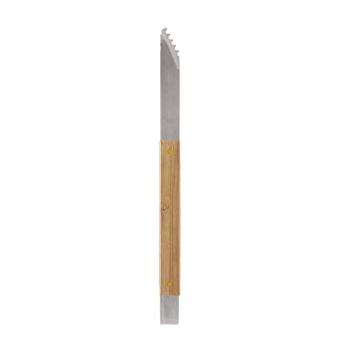 Pinça para Churrasco de Aço Inox e Cabo de Bambu 38cm - Lyor