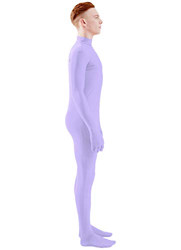 Image of Ensnovo Mens Mock Neck Full Body Unitard Spandex Zentai Suits Costumes