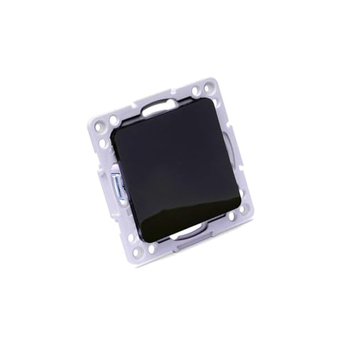 Meshumi B1624930 Schwarzer 1-Wege-Lichtschalter