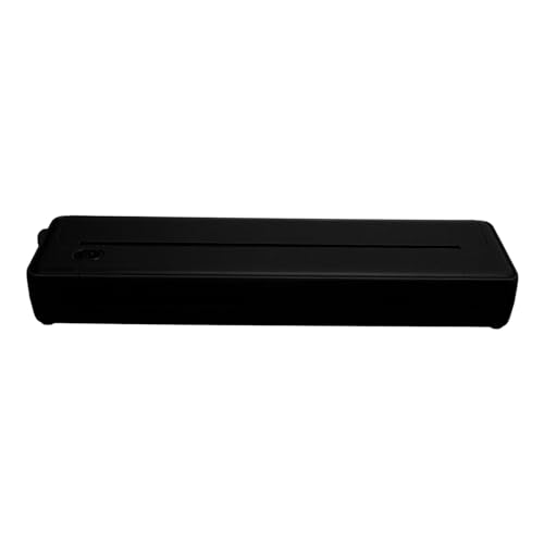 HURRISE Portable Inkless Thermal Printer - A4, 200dpi, 2000mAh Battery for Travel, Office, Home, School (Black)