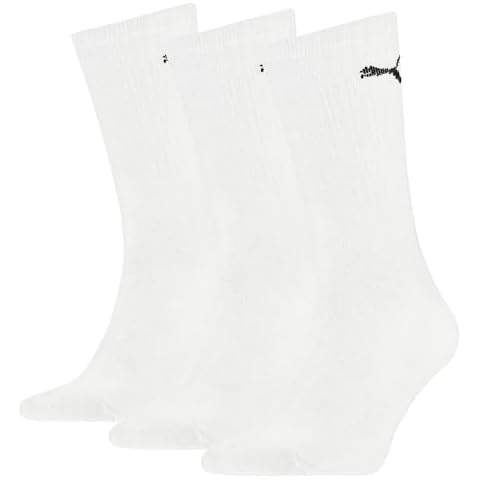 PUMA Unisex Sport Cushioned Socks, White Cover