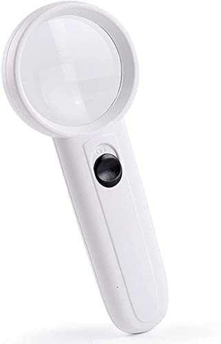 Educational Hobby Magnifiers, 5 Times Hand-Held with Light Led Light Source