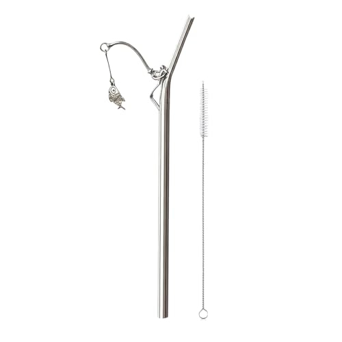 Paille en métal cocktail boisson froide extérieure réutilisable - 5