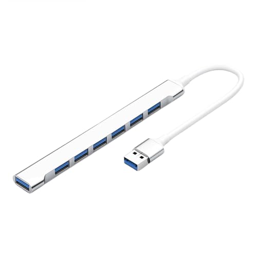 Hub USB para computadora portátil: estación de acoplamiento de expansión USB, dongle multipuerto | Hub extensor USB ultrafino, base de computadora para computadora portátil, PC, unidad flash, teclado,