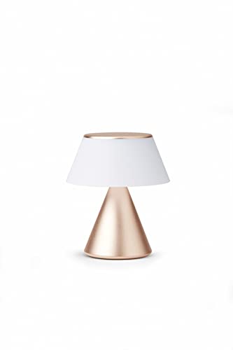 Lexon Luma M - Portable LED Lamp with Color Sync - Soft Gold - Image 2