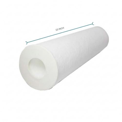 Image of CBK Genuine New Aqua 10 Inch High Density Spun Pre-Filter (5 Micron PP Spun) Water Cartridge Compatible for 10 Inch Pre-Filter Housing of All Water Purifier | 4 PIS Spun Filter