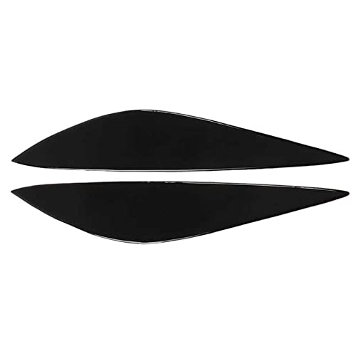 Sourcils de phares pour Mercedes Benz garniture paupière noire brillante 1 paire