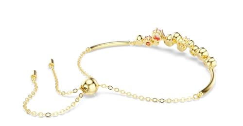 Swarovski Constella bracelet Mixed cuts, Multicolored, Gold-tone plated3