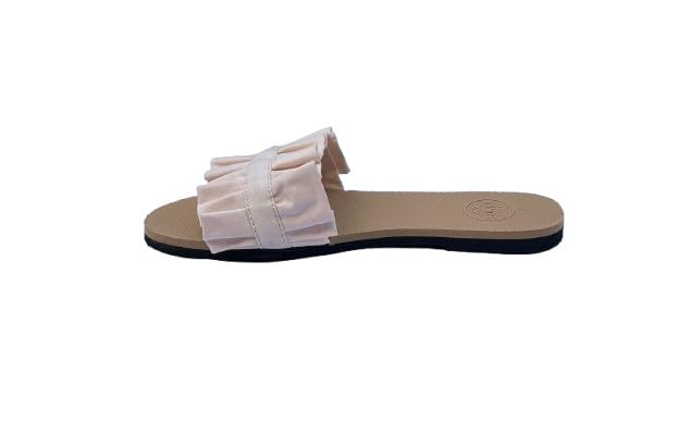 Chaussons SUN68 Brigitte Rouches 31 l'élégance d'intérieur en blanc crème