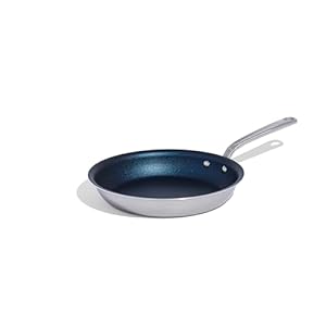 Made In Cookware – 10″ Non Stick Frying Pan (Harbour Blue) – 5 Ply Stainless Clad Nonstick – Professional Cookware USA – Induction Compatible