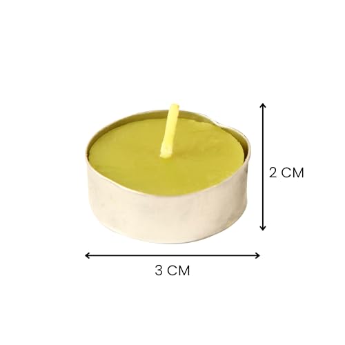 Image of Kriti Life Green Apple Scented Tealight Candles - 100% Paraffin Wax, Smokeless, Long Burn Time (4.5 Hours), Dripless Green Candles for Home Decor, Diwali, Weddings & Meditation - Set of 50