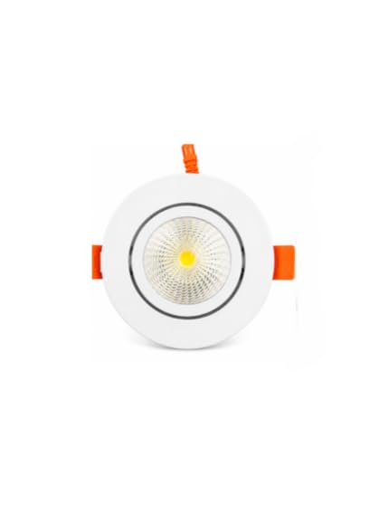 Image of KUSUM 3 Watt White Reflector Concealed LED Ceiling COB Round Spot Light with Focused Beam | Neutral White, Pack of 1 (4000K) | Energy Efficient LED Ceiling Light for Home and Office
