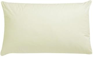 Extra Large Luxury Cream Pair Pillowcase, 22 inch x 31 inch, To Fit Large Pillow, Box Pillow