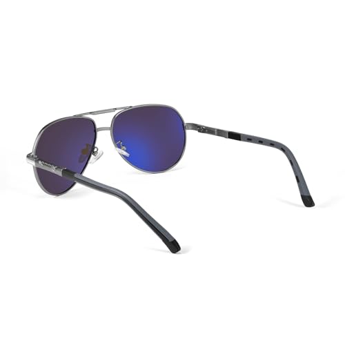 Image of Karsaer Polarized Aviator Sunglasses for Men Stylish 100% UV 400 Protected Metal Frame Style Classic Pilot Women Glasses E1376