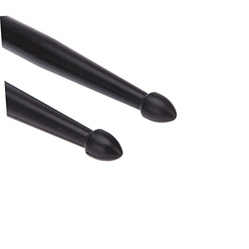 Abaodam 1 par de baquetas de nylon ligeras negras para batería miniatura 3