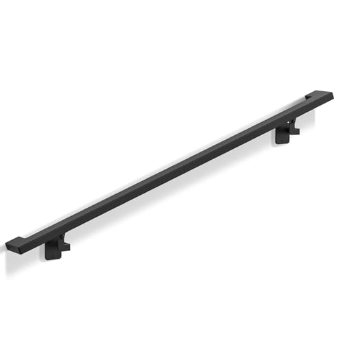 Dawn Railing 4FT Black Rectangle Stair Handrail, Adjustable ...